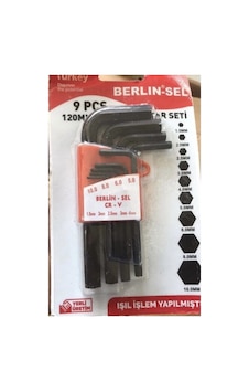 Tr Berlin Sel 9 Parça Düz Kısa Alyan Seti Siyah Allen Takımı Klozet Kapağı Vida Seti Tr Berlin Sel 9 Parça Düz Kısa Alyan Seti Siyah Allen Takımı Klozet Kapağı Vida Seti