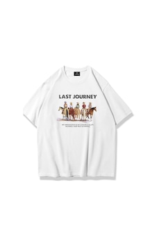 Tarzsokak Unisex Last Journey Tshirt Beyaz Tarzsokak Unisex Last Journey Tshirt Beyaz