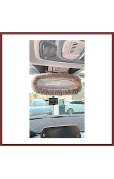 Storeşahin Peluş Dikiz Ayna Kılıfı Süs Gri Shn0720 Storeşahin Peluş Dikiz Ayna Kılıfı Süs Gri Shn0720