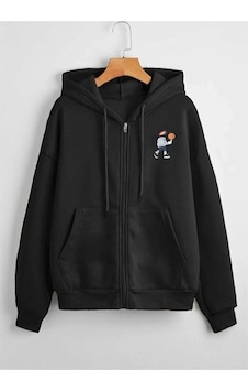 Altamira Unisex Gri Karikatür Baskılı Mevsimlik Oversize Kapüşonlu Hırka 001 Altamira Unisex Gri Karikatür Baskılı Mevsimlik Oversize Kapüşonlu Hırka 001