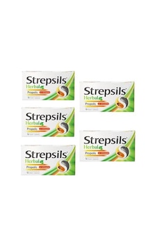 Strepsils Herbal Propolis Aromalı 16 Pastil 5'li Strepsils Herbal Propolis Aromalı 16 Pastil 5'li
