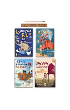 Timaş Çocuk Çantamdan Fil Çıktı - Uzaya Giden Tren - Benim Zürafam Uçabilir - Duygu Günlüğüm Set 4 Kitap Timaş Çocuk Çantamdan Fil Çıktı - Uzaya Giden Tren - Benim Zürafam Uçabilir - Duygu Günlüğüm Set 4 Kitap