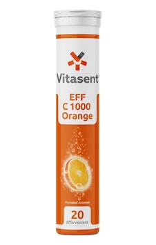 Vitasent Portakal Aromalı C Takviye Edici Vitamin 20 Tablet
