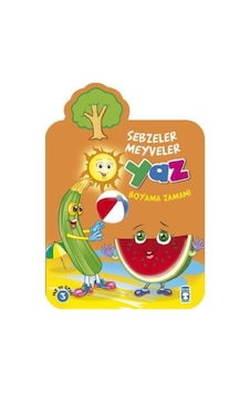 Yaz Boyama Zamanı - Sebzeler Meyveler Yaz Boyama Zamanı - Sebzeler Meyveler