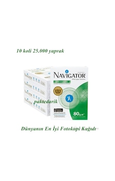 Navigator A4 Fotokopi Kağıdı 80Gr 2500Yaprak X 10 Koli Navigator A4 Fotokopi Kağıdı 80Gr 2500Yaprak X 10 Koli