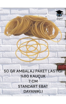 50 Gr Ambalaj Paket Lastiği %80 Kauçuk 7 Cm Standart Ebat Dayanıklı 50 Gr Ambalaj Paket Lastiği %80 Kauçuk 7 Cm Standart Ebat Dayanıklı
