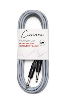 Corvina 5 Metre Gri Jack Enstrüman Kablosu Corvina 5 Metre Gri Jack Enstrüman Kablosu
