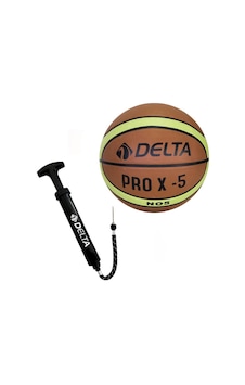 Delta Pro X Deluxe Kauçuk 5 Numara Basketbol Topu + Top Pompası Delta Pro X Deluxe Kauçuk 5 Numara Basketbol Topu + Top Pompası