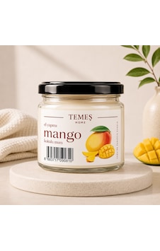 El Yapımı Mango Kokulu Mum Açık Sarı El Yapımı Mango Kokulu Mum Açık Sarı