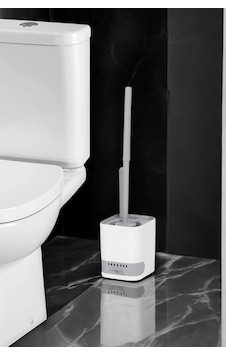 2'li Su Akıtmaz Yapışkanlı Wc Fırçası - Beyaz Banyo Lavabo Temizleme Fırçası Seti Beyaz - 694615254 Beyaz