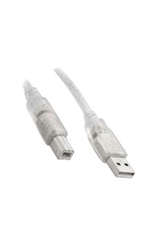 Yazıcı Printer Kablosu Usb Kablo 5 Metre Şeffaf