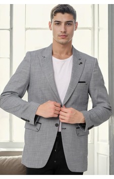C5058 Dewberry Erkek Ceket-gri C5058 Dewberry Erkek Ceket-gri