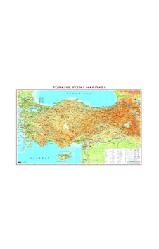 Türkiye Fiziki Haritası 78X135CM Türkiye Fiziki Haritası 78X135CM