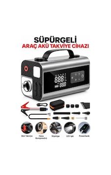 Castu Cs69 Plus Max 10 İn 1 Akü Takviye Cihazı 18000 Mah Kompresör Araç Süpürgesi Powerbank Castu Cs69 Plus Max 10 İn 1 Akü Takviye Cihazı 18000 Mah Kompresör Araç Süpürgesi Powerbank