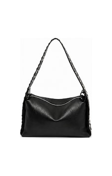 Levano Leather Kadın Omuz Çantası Suni Deri Zımbalı Askılı Şık Günlük Çanta Pudra Siyah Levano Leather Kadın Omuz Çantası Suni Deri Zımbalı Askılı Şık Günlük Çanta Pudra Siyah