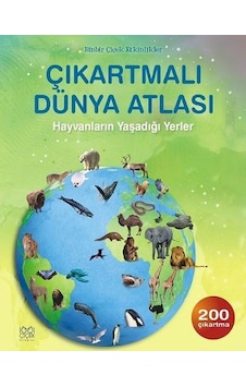 Çıkartmalı Dünya Atlası: Hayvanların Yaşadığı Yerler - Ruth Brocklehurst - 1001 Çiçek Çıkartmalı Dünya Atlası: Hayvanların Yaşadığı Yerler - Ruth Brocklehurst - 1001 Çiçek