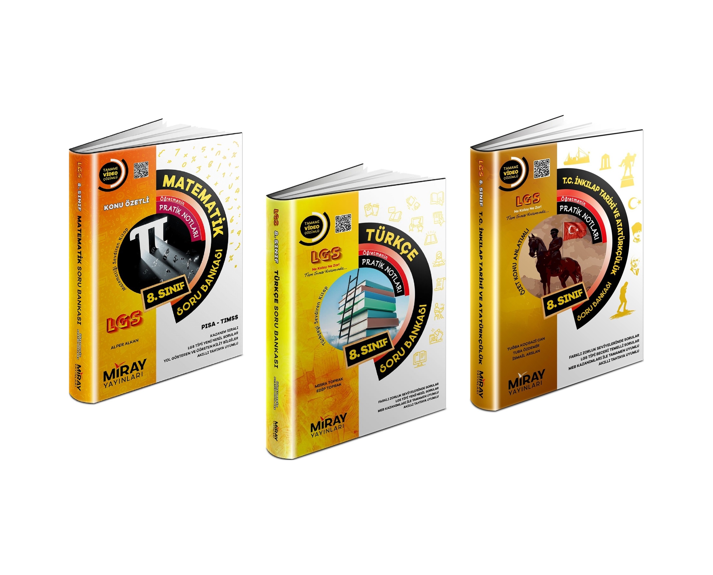 Miray 8. Sınıf Lgs Matematik + Türkçe + İnkılap Soru Seti 3 Kitap Miray 8. Sınıf Lgs Matematik + Türkçe + İnkılap Soru Seti 3 Kitap