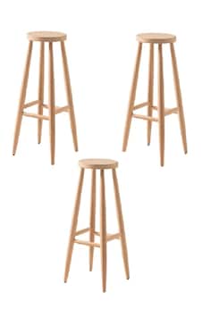 Ahşap Tabure Ham 28 70 Cm Yuvarlak Ahşap 3 Adet Açık Bej Ahşap Tabure Ham 28 70 Cm Yuvarlak Ahşap 3 Adet Açık Bej