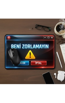 Beni Zorlamayın Tasarımlı Mouse Pad 23x19cm Fare Altlığı Kaydırmaz Taban Mousepad Beni Zorlamayın Tasarımlı Mouse Pad 23x19cm Fare Altlığı Kaydırmaz Taban Mousepad
