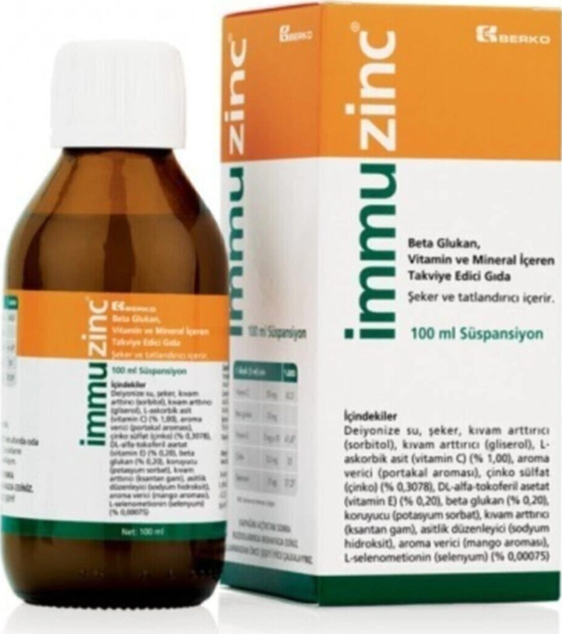 İmmuzinc Şurup 100 Ml İmmuzinc Şurup 100 Ml