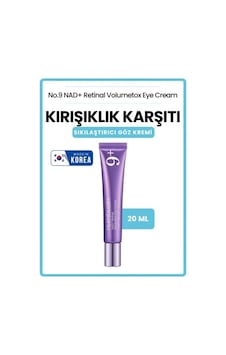 No.9 Nad+ Retinal Volumetox Eye Cream 20ml Kırışıklık Karşıtı Sıkılaştırıcı Göz Kremi No.9 Nad+ Retinal Volumetox Eye Cream 20ml Kırışıklık Karşıtı Sıkılaştırıcı Göz Kremi