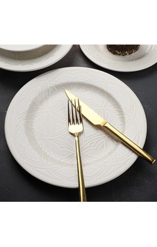 Srv-0041 Yuv Servıs Tabak 26 Cm Cream Decor Krem Srv-0041 Yuv Servıs Tabak 26 Cm Cream Decor Krem