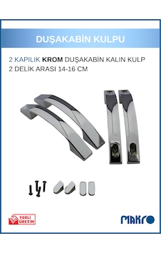 Duşakabin Ay Kulp 14-16 Cm Ayarlı Krom Duşakabin Cam Kapı Kulpu Krom Parlak Duşakabin Ay Kulp 14-16 Cm Ayarlı Krom Duşakabin Cam Kapı Kulpu Krom Parlak