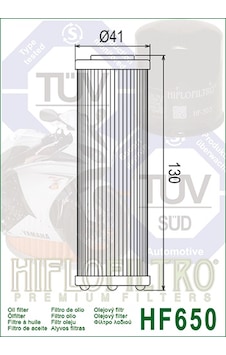 Hiflo Hf650 Ktm 1050 1190 1290 Adv Yağ Filtresi Hiflo Hf650 Ktm 1050 1190 1290 Adv Yağ Filtresi