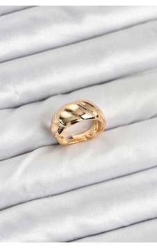 Mey İthalat Gold Renk Bombeli Sarmal Yüzük Çok Renkli Mey İthalat Gold Renk Bombeli Sarmal Yüzük Çok Renkli
