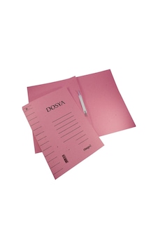 Tam Kapak Pembe Dosya - 6 Adet Tam Kapak Pembe Dosya - 6 Adet