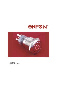 19mm Metal ''power'' Led'li Kalıcı Buton Ip67 Las1-agq-11z-dt