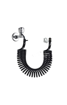 Plasyay Spiral Wc Banyo Balkon Yıkama Siyah İnci 1.5 Metre Plasyay Spiral Wc Banyo Balkon Yıkama Siyah İnci 1.5 Metre