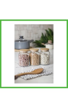 Vaveni 3 Lü Set Bambu Kapaklı Cam Kavanoz & Erzak Saklama Kabı 800 Ml Orta Boy Vakum Kapak Arz Çok Renkli Vaveni 3 Lü Set Bambu Kapaklı Cam Kavanoz & Erzak Saklama Kabı 800 Ml Orta Boy Vakum Kapak Arz Çok Renkli