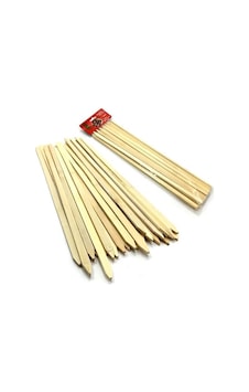 Tedar Bambu Adana Kebap Şişi Ahşap 25 Adet Yassı Çöp Şiş Kebap Şişi 30 Cm Najmaddin
