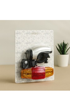 5 Led Sinyalli Pilli Bisiklet Işığı 2-in-1 Stop Lambası