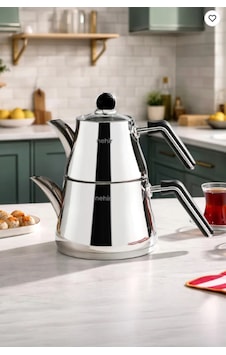 Nehir Luna Maxi Büyük Boy Paslanmaz Çelik 1.10-2.25 Litre Çaydanlık Takımı Nehir Luna Maxi Büyük Boy Paslanmaz Çelik 1.10-2.25 Litre Çaydanlık Takımı
