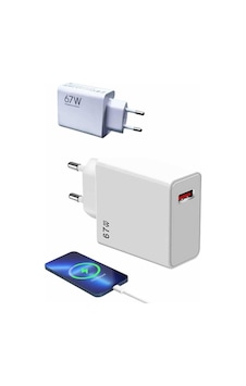 Tek 67w Hızlı Şarj Yüksek Voltaj Korumalı Type C Şarj Adaptörü Najmaddin