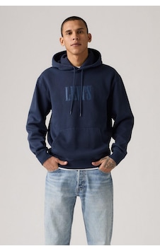 Levi's Erkek Relaxed Lacivert Kapüşonlu Sweatshirt-11397 Lacivert