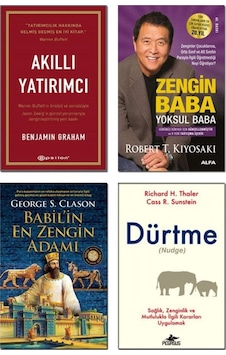 Dürtme + Babilin En Zengin Adamı + Akıllı Yatırımcı + Zengin Baba Yoksul Baba / 4 Kitap Set Dürtme + Babilin En Zengin Adamı + Akıllı Yatırımcı + Zengin Baba Yoksul Baba / 4 Kitap Set