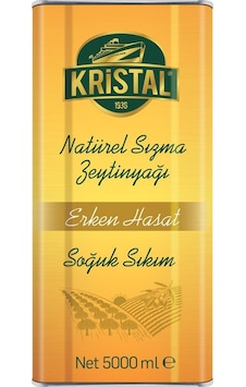 Kristal Erken Hasat Natürel Sızma Zeytinyağı 5 Litre Teneke Kristal Erken Hasat Natürel Sızma Zeytinyağı 5 Litre Teneke