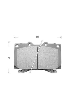 HITEC D2177 Ön Balata Land Cruiser 90-94 HITEC D2177 Ön Balata Land Cruiser 90-94