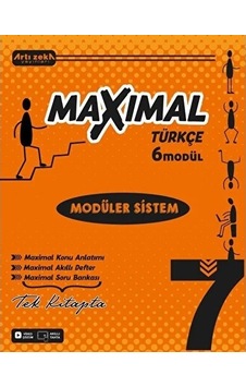 Artı Zeka Yayınları 7 Sınıf Maxımal Türkçe Modüler Sistem Seti 6 Modül