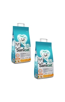 Sanicat Vanilya Mandalina Kokulu İnce Topaklaşan Bentonit Kedi Kumu 2 x 10 L Sanicat Vanilya Mandalina Kokulu İnce Topaklaşan Bentonit Kedi Kumu 2 x 10 L