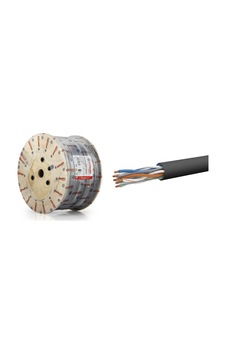 Ersan Er6006 Cat6 Utp Dış Mekan Ethernet Kablosu 23 Awg 0.57 Mm Cu Pe 305 M Siyah Ersan Er6006 Cat6 Utp Dış Mekan Ethernet Kablosu 23 Awg 0.57 Mm Cu Pe 305 M Siyah