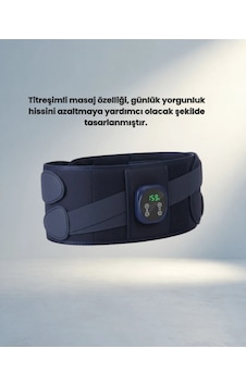 Ergonomik Isıtmalı Masajlı Bel Kemeri 100 Cm Uygun Acı Kahverengi Ergonomik Isıtmalı Masajlı Bel Kemeri 100 Cm Uygun Acı Kahverengi