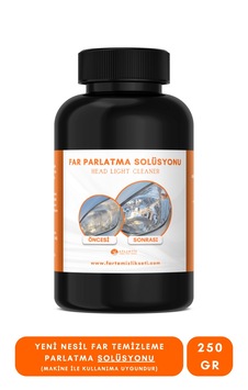 Yeni Nesil Premium I Buharlı Araba Far Temizleme Ve Parlatma Solüsyonu I Kloroform Uyumlu 250 Gr Yeni Nesil Premium I Buharlı Araba Far Temizleme Ve Parlatma Solüsyonu I Kloroform Uyumlu 250 Gr