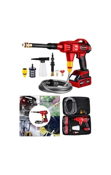 Dragro Alman DRG-999XS Kırmızı X-Series 999 VF 20 Ah 100 Bar Kömürsüz Motor Şarjlı Oto Yıkama Makinesi Çift Akülü Dragro Alman DRG-999XS Kırmızı X-Series 999 VF 20 Ah 100 Bar Kömürsüz Motor Şarjlı Oto Yıkama Makinesi Çift Akülü