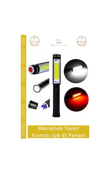 Elfeneri Güçlü Servis Teknik Ps-q5 Pilli Mıknatıslı Cob Led Çalışma Tamir Kırmızı Işık El Feneri Elfeneri Güçlü Servis Teknik Ps-q5 Pilli Mıknatıslı Cob Led Çalışma Tamir Kırmızı Işık El Feneri