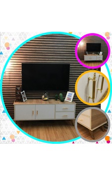 CLAROS TV SEHPASI MEŞE - BEYAZ 150X40X60