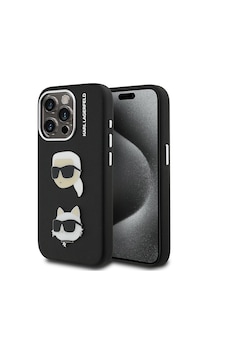 Apple Uyumlu iPhone 15 Pro Max Kılıf Karl Lagerfeld Lisanslı K&c Heads Pin Kapak Siyah Apple Uyumlu iPhone 15 Pro Max Kılıf Karl Lagerfeld Lisanslı K&c Heads Pin Kapak Siyah